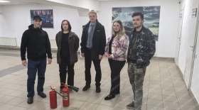 Учебная тренировка по соблюдению правил пожарной безопасности от сотрудников МОО ВДПО Кандалакшского городского отделения